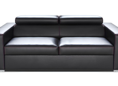Καναπές για δύο άτομα με λειτουργία κρεβατιού σε μοντέρνο σχέδιο από 100% ιταλικό δέρμα