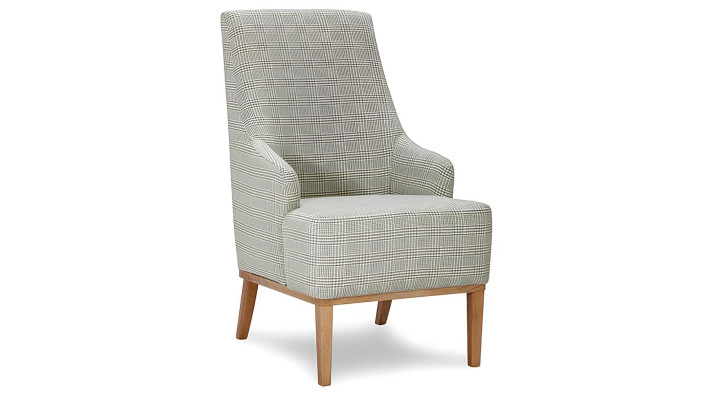 Σχεδιαστική πολυθρόνα από ύφασμα Relex και δέρμα για ένα άτομο στην τηλεοπτική αίθουσα