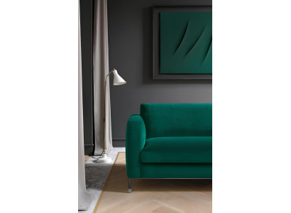 Καναπές από πράσινο ύφασμα για δύο άτομα