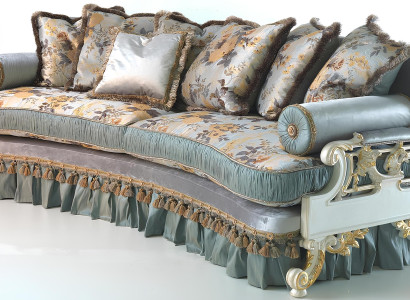 Ιταλικός μπλε καναπές σχεδίασης για 4 άτομα