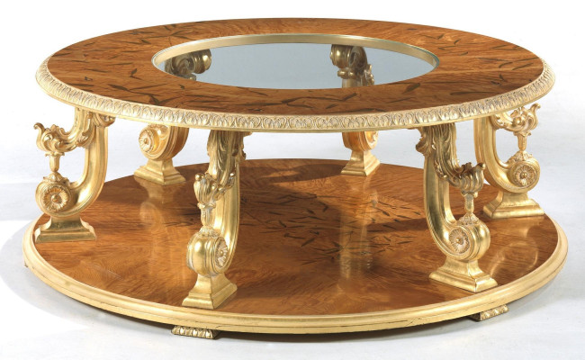 Τραπέζι σαλονιού από μασίφ ξύλο