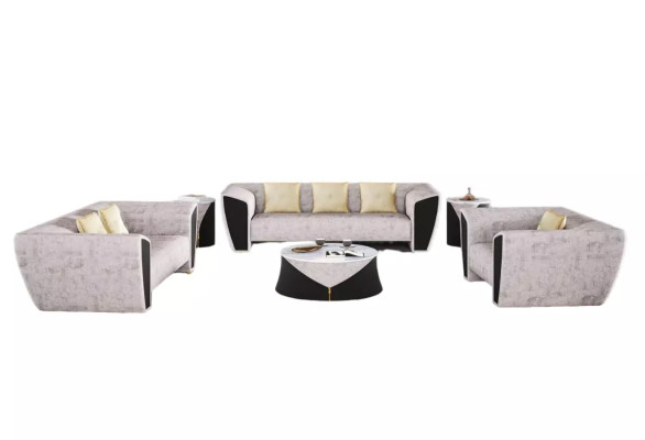 Moderne Sofagarnitur 3+2+1 Sitzer Luxus Couchen Sessel Wohnzimmer Möbel