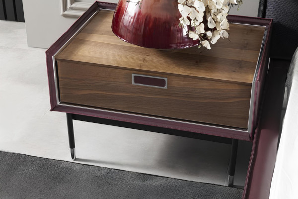 Σύνθεση επίπλων υπνοδωματίου Loft με κρεβάτι, ντουλάπα, κομοδίνα και συρταριέρα 5 τεμαχίων