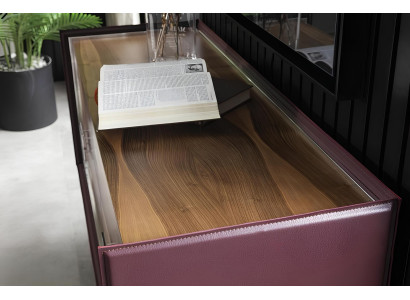 Σύνθεση επίπλων υπνοδωματίου Loft με κρεβάτι, ντουλάπα, κομοδίνα και συρταριέρα 5 τεμαχίων