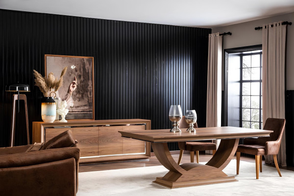 Κομψό τραπέζι φαγητού με πόδια