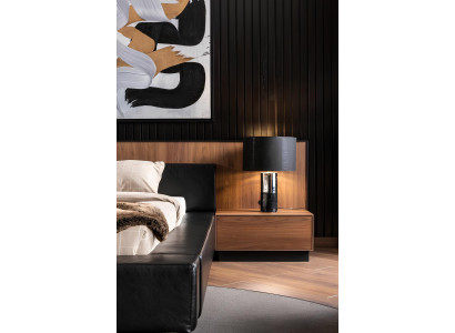 Σύνθεση επίπλων υπνοδωματίου 5 τεμαχίων με κρεβάτι, κομοδίνα και συρταριέρα