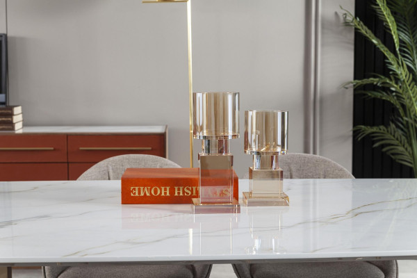 Πολυτελές ιταλικό τραπέζι φαγητού με 4 καρέκλες