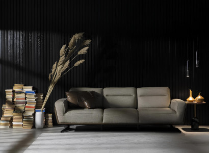 Άνετος και ευρύχωρος γωνιακός καναπές 260cm Υφάσμα Δωμάτιο