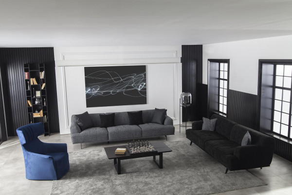 Βελούδινος καναπές για τέσσερα άτομα 284 εκ.