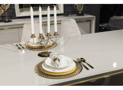 Πολυτελές σετ επίπλων τραπεζαρίας, τραπέζι 6 καρέκλες