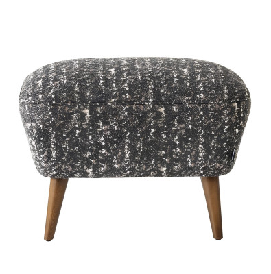 Μοντέρνο σκαμπό από γκρι ύφασμα