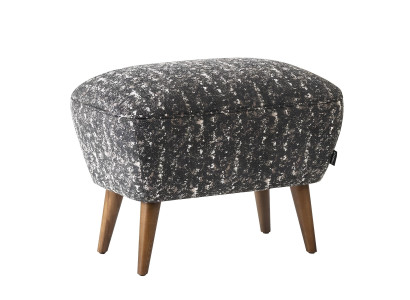 Μοντέρνο σκαμπό από γκρι ύφασμα