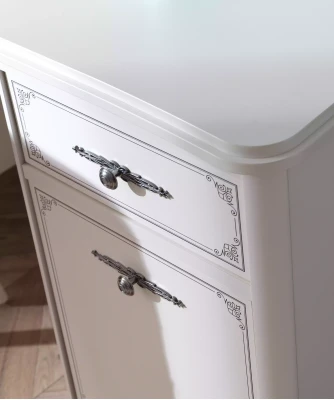Κρεβάτι για παιδιά Chesterfield 100 cm σε γκρι ύφασμα 5 τεμαχίων