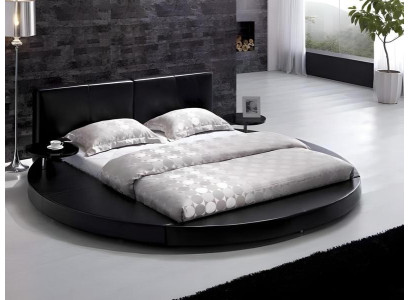 Διπλό κρεβάτι πολυτελείας μεγέθους ξενοδοχείου για δωμάτιο εφήβου χρώματος μαύρου