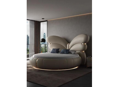 Κρεβάτι πολυτελείας μπεζ