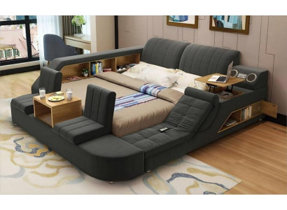 Μοντέρνο πολυλειτουργικό κρεβάτι με άνετο σχέδιο