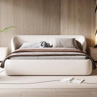 Μοντέρνος καναπές με λειτουργία κρεβατιού σε κομψό γκρι ύφασμα