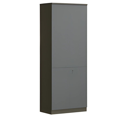 Μοντέρνα γκρι γραφειακή ντουλάπα με κλειδώματα