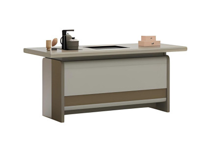 Μοντέρνο καφέ τραπέζι με πρακτικό χώρο αποθήκευσης και κομψό σχέδιο