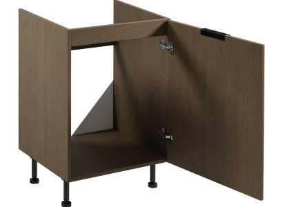 Ατομική ξύλινη ντουλάπα κουζίνας