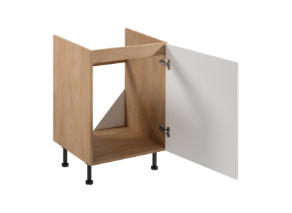 Κινητή κουζίνα νιπτήρα μπεζ και λευκή