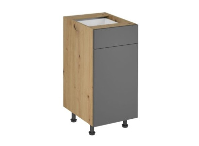 Κινητό τραπέζι κουζίνας με συρτάρια και ράφια