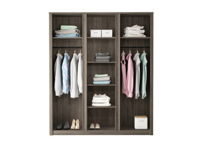 Πολυλειτουργική ντουλάπα υπνοδωματίου από ξύλο