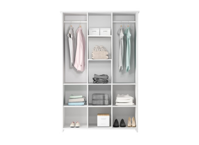 Ντουλάπα Kangas με 2 ανθεκτικές ράβδους ρούχων