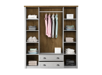 Ντουλάπα Kangaskaappi με συρτάρια και πόρτα ρούχων