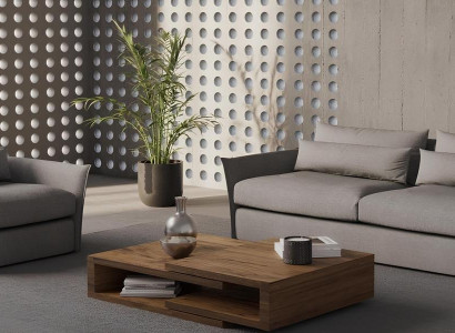 Μοντέρνος καναπές με πολυθρόνα για το σαλόνι