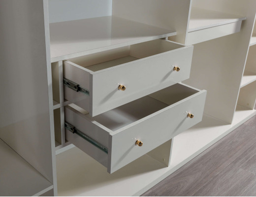 Μοντέρνα και πολυτελής γυάλινη ντουλάπα, 234 εκ.