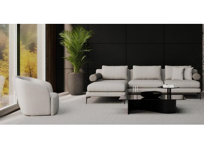 Γωνιακός καναπές με πολυθρόνα, όπου η άνεση κατοικεί