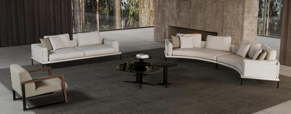 Μοντέρνος γεωμετρικός και κομψός καναπές