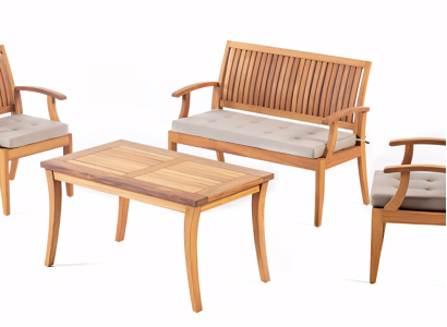 Άνετο και κομψό σετ επίπλων κήπου για την βεράντα σας