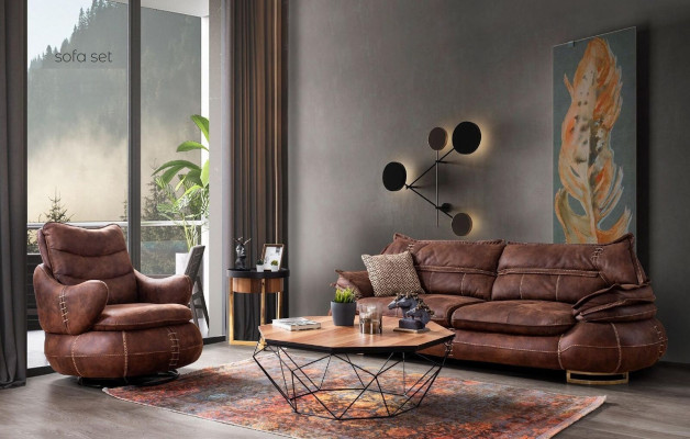 Dreisitzer Luxus 3 Sitzer Couch Polster Klassisch Sitz Sofas Wohnzimmer Möbel
