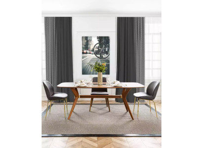 Italienische Stil Esstisch 4x Stühle Holz Tisch Essgarnitur Modern Design 5tlg