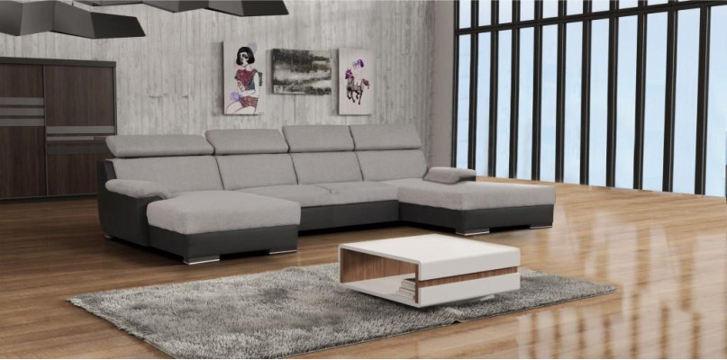 Luxus Ecksofa L-Form Möbel Polster Rosa Akro Design Textil Moderne Couch Italien