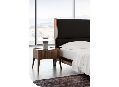 Schlafzimmer-Nachttisch mit Stauraum im modernen Stil Holzmöbel Luxus