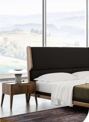 Schlafzimmer-Nachttisch mit Stauraum im modernen Stil Holzmöbel Luxus