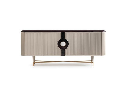 Sideboard Anrichte Schrank Kommode Holz Holzschrank Beige Luxus Design