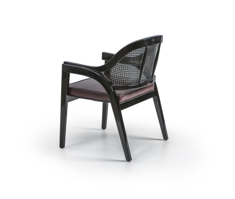Schwarz Holzstuhl Design Esszimmer Armlehnstuhl Neu Einrichtung Stuhl
