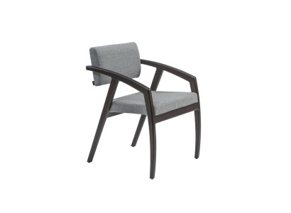 Stuhl mit Armlehnen Polster Sitz Esszimmer Holz Design Luxus Stil Neu