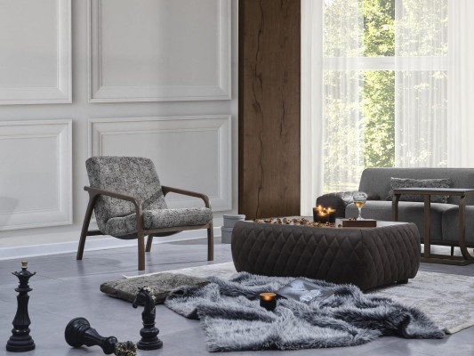 Modern Sofagarnitur 3tlg 2x Sofa Dreisitzer Sessel Polstermöbel Wohnzimmer