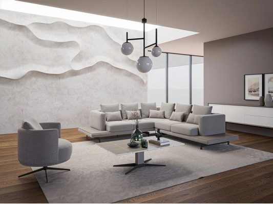 Design Ecksofa L-Form Polstermöbel Luxus Wohnzimmer Couchtisch Einrichtung