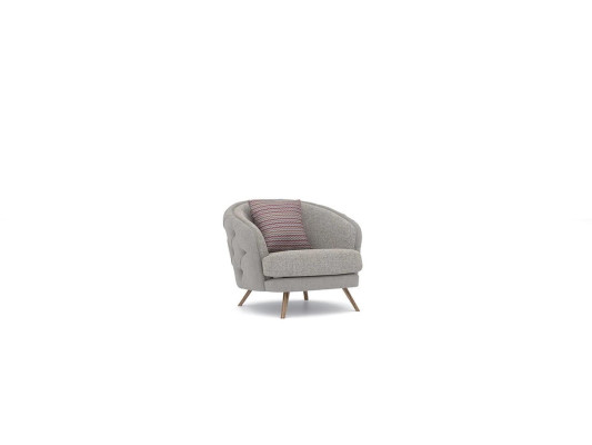  Sessel Chesterfield Wohnzimmer Grau Polstersessel Designer Einrichtung