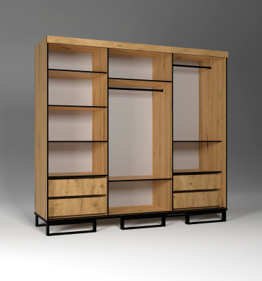 Mehrzweck Kleiderschrank Schlafzimmer Regale Loft Regal Schränke Schrank Holz