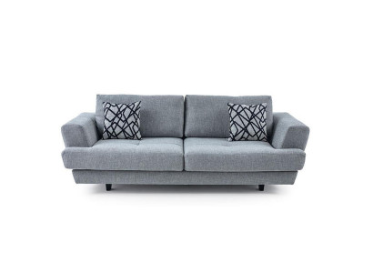  Wohnzimmer Design 3-Sitzer Grau Sofa Modern Luxus Stoffsofa Exclusive