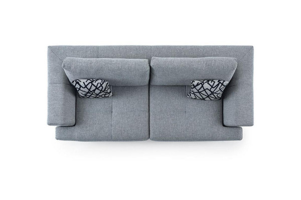  Wohnzimmer Design 3-Sitzer Grau Sofa Modern Luxus Stoffsofa Exclusive