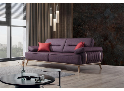  Luxuriöse 3-Sitzer Sofa Lila Farbe Modern Möbel in Wohnzimmer Neuheit