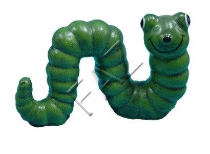Design Wurm Figur Garten Statue Skulptur Figuren Skulpturen Dekoration c83 Neu